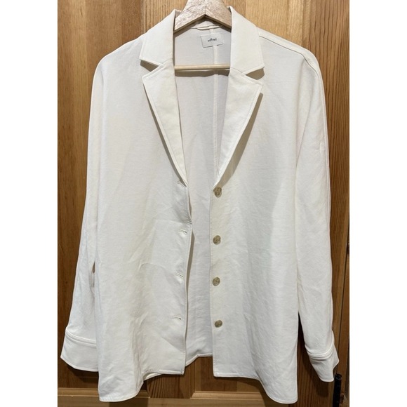Aritzia Wilfred Freeform Shirt/Blazer Light Birch Size Small Office Classic NWT - Picture 7 of 7